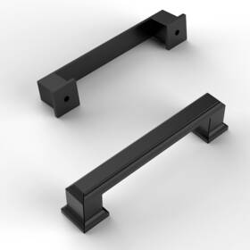 Aub099pfrk3x Amerdeco 10 Pack Matte Black Cabinet Pulls 3-3/4 Inch Kitchen Hardware