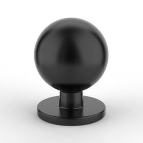 B0bzd521pz Amerdeco 10x Matte Black Cabinet Knobs Single Hole Pulls 1 Inch Dia Dresser Drawer