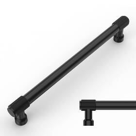 B0bzgrmflh Amerdeco 10pk Matte Black Knurled Cabinet Pulls 7 Inch Kitchen Drawer Handles