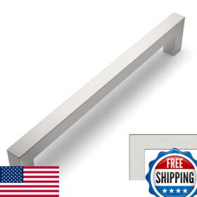 B0cbrt674p Amerdeco 10 Pack Brushed Satin Nickel Cabinet Pulls 6.25 Inch 160mm Hole Center