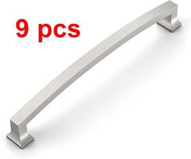 B0d2hggl4d Amerdeco 9 Pack Brushed Satin Nickel Inch 228mm Hole Centers Kitchen Cabinet