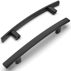 Zh0003mb96-10 Amerdeco 10 Pack Matte Black 33/4 Inch96mm Hole Centers Kitchen Cabinet Pulls Hardware