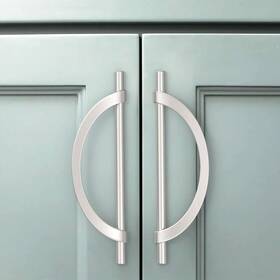 Zh0027 Amerdeco 9 Pack Brushed Nickel Cabinet Pulls 7.5 Inch Hole Centers