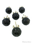 American Chateau New Set Of 6 Black Glass Cabinet Knobs Drawer Pulls 773426423837
