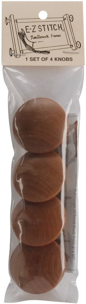 K001 American Dream Products 683496500041 Oak Frame Knobs 4-pack Brown