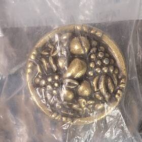 Amerock 026634037427 6 Guardian Brass Round Fruits Salad Grapes Cabinet Drawer Pull Knob