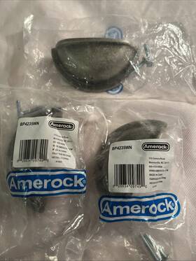 Bp4235wn Amerock 026634097490 Lot Of 3 In Cup Pull Weathered Nickel Cabinet Drawer Pulls