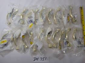 Bp3441-3 Amerock 026634107748 Lot Of 20 Harmony Polished Brass Cabinet Drawer Handle New Usa