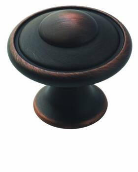 Amerock 026634165793 Cabinet Knob Oil Rubbed Bronze 1-3/16 Inch 30 Mm Diameter 10 Pack