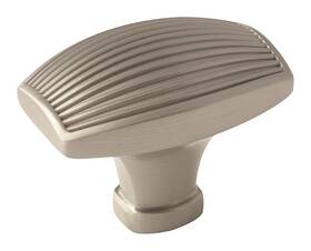 Amerock 026634218598 Cabinet Knob Satin Nickel 1-1/2 Inch Length Sea Grass Design Drawer Pull