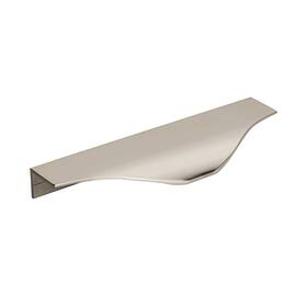 Amerock 026634228214 Cabinet Edge Pull Polished Nickel 4-9/16 Inch 116 Mm Center To