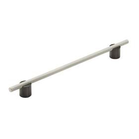 Amerock 026634233157 Cabinet Pull Matte Black/silver Champagne 10-1/16 Inch 256 Mm Center