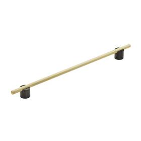 Amerock 026634233249 Cabinet Pull Matte Black/matte Gold 12-5/8 Inch 320 Mm Center To Cent