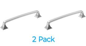 Amerock 026634238077 2-pack Westerly 6-5/16 Inch C/c Handle Cabinet Pull Polished Chrome