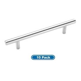Amerock 026634239005 Bp19541csg9-10pack Carbon Steel Bar Pulls Cabinet Sterling Nickel
