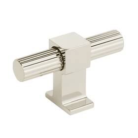 Amerock 026634305144 Cabinet Knob Polished Nickel 2-3/8 Inch 60 Mm Length Carrigan 1 P