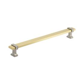 Amerock 026634312524 Cabinet Pull Brushed Gold/satin Nickel 8-13/16 Inch 224 Mm Center To