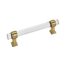 Amerock 026634313866 Cabinet Pull Clear/champagne Bronze 5-1/16 Inch 128 Mm Center To Cent