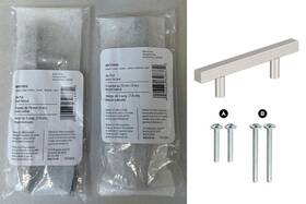 Bp37175g10 Amerock 026634328372 3in 76 Mm Cabinet Pull Satin Nickel 2 Pack New