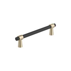 Bp36859fbbbz Amerock 026634331099 Mergence 5-1/16 Inch 128mm Center-to-center Matte Black/gold