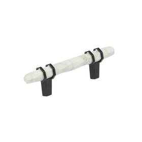 Amerock 026634340220 3 Pack Carrione Inch 76mm Marble White/black Bronze Cabinet Pull