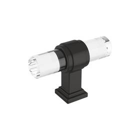 Bp36977cbbr Amerock 026634341081 Glacio 2-1/8 Inch Length Clear Black Bronze Cabinet Knob Pull
