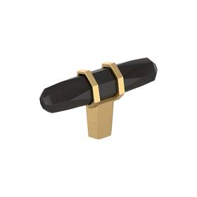 Amerock 026634341098 London 2-1/2 Inch 64mm Length Black Bronze/champagne Bronze Cabinet Knob B