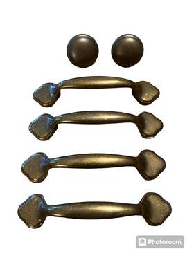 2knbs Amerock 039257181323 Vintage Allison Light Brass 3 Inch Cc Cabinet Arch Pull Handle-4handles