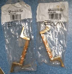 Bp630-fwd Amerock 10481 Brass Bar Pull With Wood Center Lot Of 2 Fs