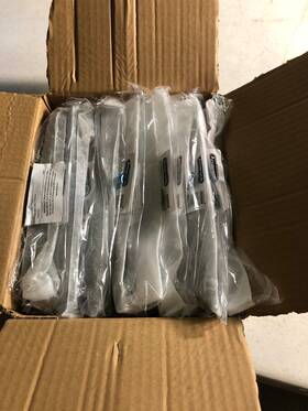 10bx21960fb Amerock Matte Black 7 Inch Cup Pulls Pack Of 10
