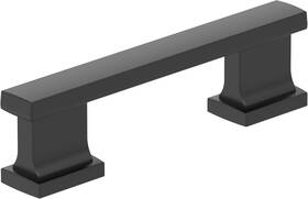 10bx37090mb Amerock 10pc Matte Black Cabinet Pull Handle 3 Inch 76mm Center-to-center Furniture Hardware
