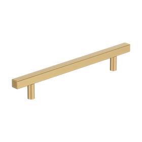 10bx37178cz Amerock Bar Pulls Square 6-5/16 Inch 160mm Center-to-center Champagne Bronze Cabine