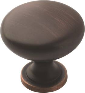 10bx53005orb Amerock Cabinet Knob Oil Rubbed Bronze 1-1/4 Inch Diameter Edona 10 Pack Drawer Hardware