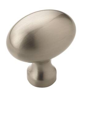 10bx53014g10 Amerock Cabinet Knob Satin Nickel 1-3/8 Inch 35 Mm Length Vaile 10 Pack
