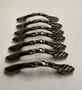 Amerock 1470-1 Set Of 7 Expressions Pewter With Dark Undertone 4.75 Inch Handle Pull 1470 1