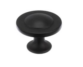 25pk11423fb Amerock 25 Pack - Everyday Heritage 1-1/4 Inch Round Cabinet Knob Flat Black