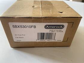 5bx53010fb Amerock Cup Pulls 3 Inch Center To Countersunk Cabinet Pull - 5 Each