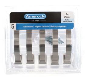 5pk29349g10 Amerock Candler 3 Inch Satin Nickel Center-to-center Pull 5-pk