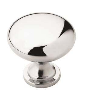 Amerock 600346739741 Cabinet Knob Polished Chrome 1-1/4 Inch 32 Mm Diameter Edona 10 P