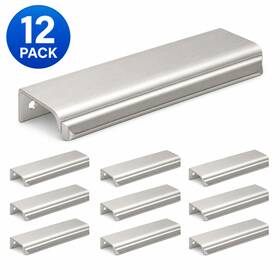 Amerock 748432157748 Streamline Tab 6 Inch Polished Chrome Modern Cabinet Edge Pulls 12 Pack