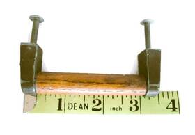 76241-ob Amerock Vintage Oak Wood Brass Cabinet Handles Drawer Pulls 76241 Ob Mid Century