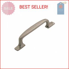 A55319 Amerock Cabinet Pull Aged Pewter 3-3/4 Inch 96 Mm Center To Hig