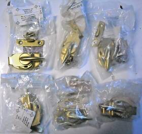 Bp-3468-ae Amerock 6x Brass Finish Window Sash Locks Bp-7045-3 With Screws Niop Nos