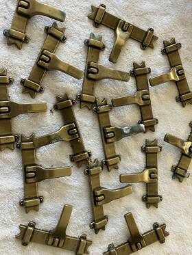 Bp-749-bb Amerock 3 Vintage 1970s Country Manor Burnished Brass Drawer Pull Bp-749