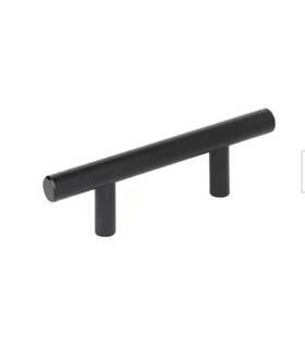 Bp1264fb Amerock 10 Pack Bar Cabinet Pull Solid Rod Black Matte 4 Inch 2.5 C2c