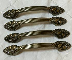 Bp1332-077 Amerock Natural Elegance Fruit Burnished Brass Drawer Handle Pull