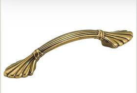 Bp1333-074 Amerock Bp1334-o74 Sterling Brass 3 Inch Cc Handle Pulls Natural Elegance - Lot Of 24
