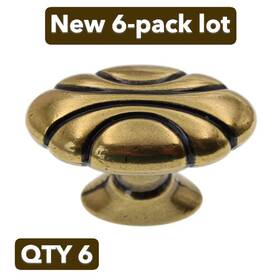Bp1396r1 Amerock 1-1/2 Inch Radiance Oval Knob Regency Brass 1343hw