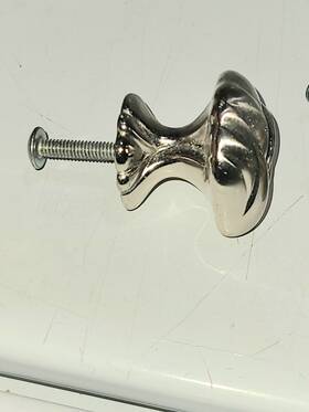 Bp1475g9 Amerock Lot Of 24 Expressions 1-3/8 Inch Length Cabinet Knob Sterling Nickel Finish