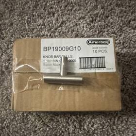 Bp19009g10 Amerock Bar Pulls Cabinet Satin Nickel Silver 1 15/16 In 10 Pack